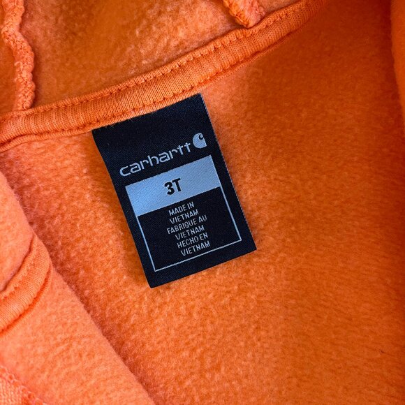 Carhartt orange hoodie 3T NWOT - Picture 3 of 6